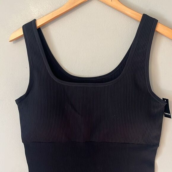 New! Torrid Seamless Ribbed Mid-Thigh Bodysuit Black Square Neck Size 2X NWT - Picture 6 of 14